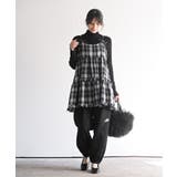 起毛チェックティアードキャミチュニック | rps | 詳細画像2 