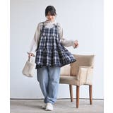 起毛チェックティアードキャミチュニック | rps | 詳細画像20 