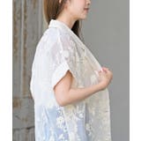 シアー総刺繍ハーフスリーブテーラードジャケット | rps | 詳細画像9