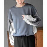 CHACグレー | 配色裾ドロストプルオーバー | rps