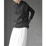 異素材切替タックギャザーフード付きベスト | rps | 詳細画像11