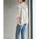 異素材切替タックギャザーフード付きベスト | rps | 詳細画像19