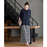 袖タックバンドカラードルマンブラウス | rps | 詳細画像18 