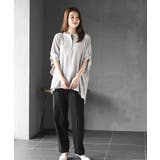 袖タックバンドカラードルマンブラウス | rps | 詳細画像2 