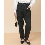 ブラック | ウエストギャザーマムパンツ | rps