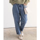 ブルー | ウエストギャザーマムパンツ | rps