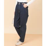 ネイビー | ウエストギャザーマムパンツ | rps