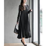 ブラック | プリーツキャミワンピース | rps