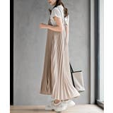 グレージュ | プリーツキャミワンピース | rps