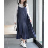 ネイビー | プリーツキャミワンピース | rps