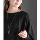 ネックレス付き異素材切替裾タックプルオーバー | rps | 詳細画像6