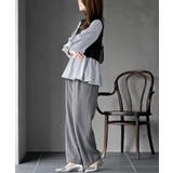 変形タックスリーブ衿付きドッキングブラウス | rps | 詳細画像11