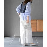 変形タックスリーブ衿付きドッキングブラウス | rps | 詳細画像20