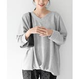 杢グレー | ラメサカリバ裾タックプルオーバー | rps