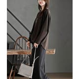 ネックレス付きダブルフェイス裾タックプルオーバー | rps | 詳細画像19 