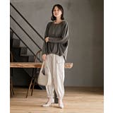 ネックレス付きダブルフェイス裾タックプルオーバー | rps | 詳細画像26 