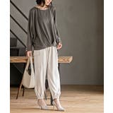 ネックレス付きダブルフェイス裾タックプルオーバー | rps | 詳細画像29 