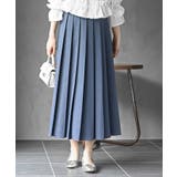 ネイビー | エステルツイルプリーツスカート | rps