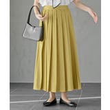 イエロー | エステルツイルプリーツスカート | rps