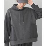 ふくれジャガード×無地切り替えプチハイネックプルオーバー | rps | 詳細画像1 