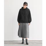 ふくれジャガード×無地切り替えプチハイネックプルオーバー | rps | 詳細画像10 