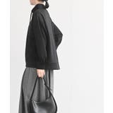 ふくれジャガード×無地切り替えプチハイネックプルオーバー | rps | 詳細画像11 