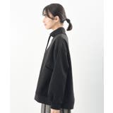 ふくれジャガード×無地切り替えプチハイネックプルオーバー | rps | 詳細画像26 