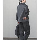 ふくれジャガード×無地切り替えプチハイネックプルオーバー | rps | 詳細画像4 