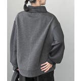 ふくれジャガード×無地切り替えプチハイネックプルオーバー | rps | 詳細画像8 