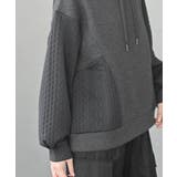 ふくれジャガード×無地切り替えプチハイネックプルオーバー | rps | 詳細画像9 