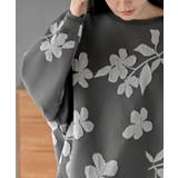 花柄ジャガードスポンジニットワイドプルオーバー | rps | 詳細画像14 