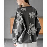 花柄ジャガードスポンジニットワイドプルオーバー | rps | 詳細画像16 