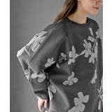 花柄ジャガードスポンジニットワイドプルオーバー | rps | 詳細画像17 