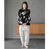 花柄ジャガードスポンジニットワイドプルオーバー | rps | 詳細画像18 