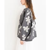 花柄ジャガードスポンジニットワイドプルオーバー | rps | 詳細画像26 