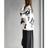 花柄ジャガードスポンジニットワイドプルオーバー | rps | 詳細画像3 