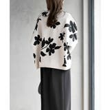 花柄ジャガードスポンジニットワイドプルオーバー | rps | 詳細画像4 