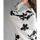 花柄ジャガードスポンジニットワイドプルオーバー | rps | 詳細画像7 