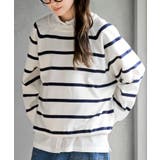 アイボリー | ラインボーダースポンジニットプルオーバー | rps