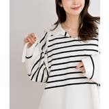 セーラーカラーボーダーニットプルオーバー | rps | 詳細画像14 