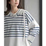 セーラーカラーボーダーニットプルオーバー | rps | 詳細画像6 