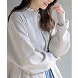 ゴールドボタンクルーネックスポンジニットカーディガン | rps | 詳細画像13 