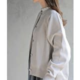 ゴールドボタンクルーネックスポンジニットカーディガン | rps | 詳細画像15 