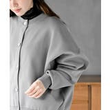 ゴールドボタンクルーネックスポンジニットカーディガン | rps | 詳細画像6 