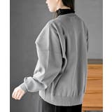 ゴールドボタンクルーネックスポンジニットカーディガン | rps | 詳細画像7 