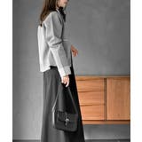 バイカラークルーネックスポンジニットカーディガン | rps | 詳細画像10 