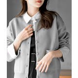 バイカラークルーネックスポンジニットカーディガン | rps | 詳細画像12 