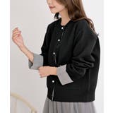 バイカラークルーネックスポンジニットカーディガン | rps | 詳細画像20 