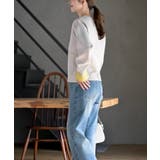 バイカラークルーネックスポンジニットカーディガン | rps | 詳細画像3 