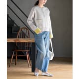 バイカラークルーネックスポンジニットカーディガン | rps | 詳細画像5 